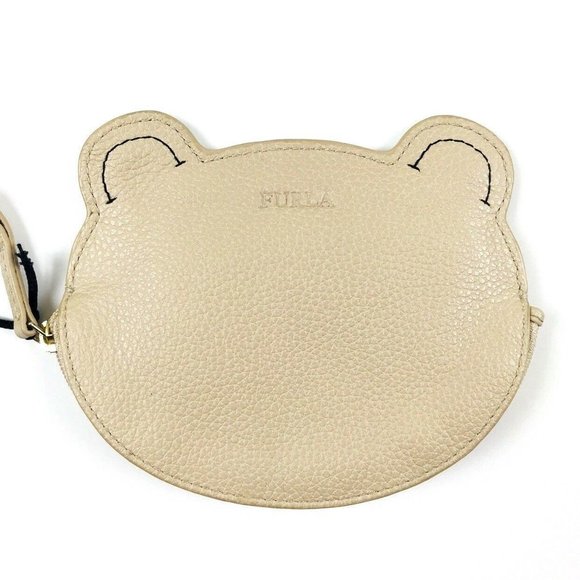 Furla Leather Acero Bear Coin Purse Wallet